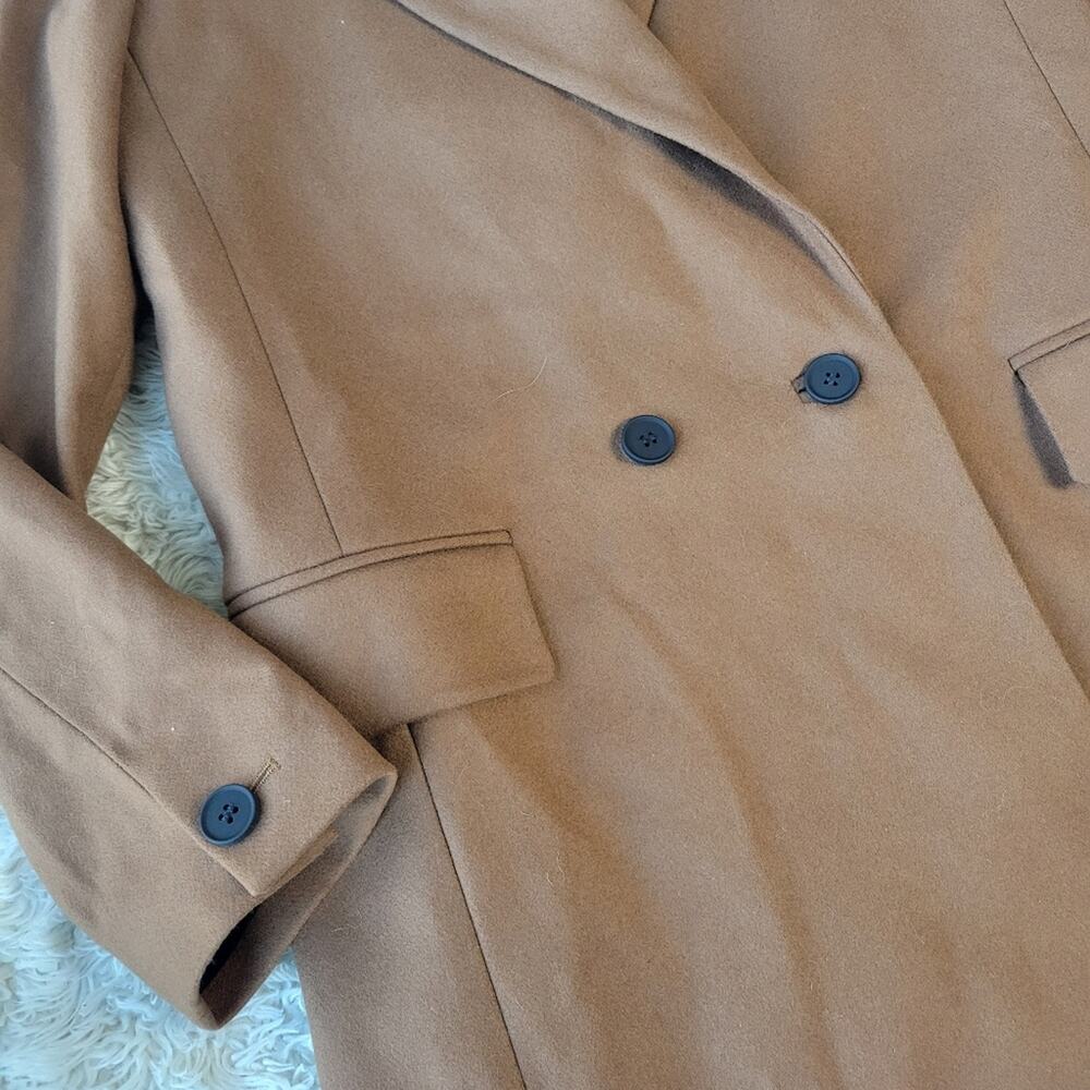 All Saints Ella Wool-Blend Blazer Conker Brown Womens Size 2 - Picture 5 of 10